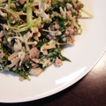 yuri827's cooksnap of when they made ☆水菜と挽き肉としめじのマヨネーズ炒め☆.