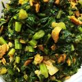 mimiねこ's cooksnap of when they made 大根葉とベーコンの甘辛炒めカレー風味.