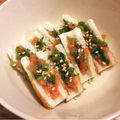 caruga's cooksnap of when they made 簡単☆明太子と大葉のおつまみ.