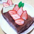 avaug77's cooksnap of when they made 二人用クリスマスケーキ★ブシュドノエル.