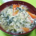 その人蟻と呼ばれた男's cooksnap of when they made じゃが芋、人参、玉ねぎのかき玉味噌汁.