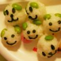 トム☆ナス's cooksnap of when they made 簡単！枝豆しば・そら豆しばキャラ弁豆しば.