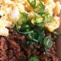 はなきたく's cooksnap of when they made 鶏そぼろの三色丼♪.