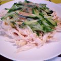maeとも's cooksnap of when they made 鶏胸肉とキューリだけのサラダ♪.
