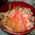ruka217's cooksnap of when they made ♪　　豚丼　　♪ゴボウがうまい！.