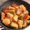 しまねのこ's cooksnap of when they made 絶品！ピーマンの肉詰め風つくね焼き鳥.