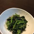 tomomani's cooksnap of when they made 葉物野菜の海苔ゴマ和え.
