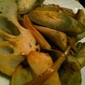 rinacorina's cooksnap of when they made ワインに合う☆根菜のアーリオオーリオ.