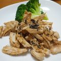 まゆみ母ちゃん's cooksnap of when they made しっとり～♡鶏胸肉のごま生姜オイスター☆.