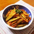 とこきち's cooksnap of when they made きんぴらごぼうと三つ葉の胡麻あえ.