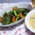 haricho's cooksnap of when they made なすとおくらのガーリック炒め.