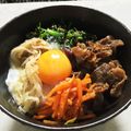 なら猫's cooksnap of when they made お焦げご飯の牛カルビ　ビビンバ丼.