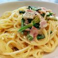 neomam's cooksnap of when they made 手間なし簡単おいしいカルボナーラうどん♪.