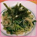 ＊菜々子＊'s cooksnap of when they made 白滝でほうれん草とﾂﾅの和風パスタ風.