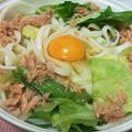 Lily322's cooksnap of when they made 簡単・温かいサラダうどん.
