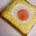 こてたす's cooksnap of when they made トースターで！プルプル目玉焼きトースト.