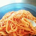 m_fukurou's cooksnap of when they made トマトジュースのスパゲッティ.