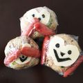 てんてこ♪'s cooksnap of when they made キャラ弁☆干支おにぎり☆三猿おむすび.