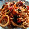 させめ＊'s cooksnap of when they made 簡単ランチ！　イカのトマトソースパスタ♪.