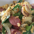 栗うさぎ's cooksnap of when they made ☆絹さやとウィンナーの卵とじ☆.