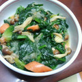 あゆたっくん's cooksnap of when they made シャウエッセンとほうれん草のみぞれあん.