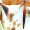 sumirex's cooksnap of when they made ﾄｰｽﾀｰで作る明太ﾁｰｽﾞ餃子.
