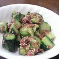 umizarusuki's cooksnap of when they made さっぱり！きゅうりの梅ゴマ和え.