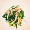 shibuchica's cooksnap of when they made ほうれん草&ハム(ベーコン)バター炒め.