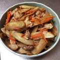 クックBZS1E4☆'s cooksnap of when they made 豚肉とごぼうの甘辛煮.