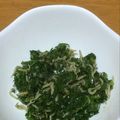ガッチャン5's cooksnap of when they made 簡単美味♪セロリ葉とじゃこの醤油炒め.