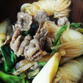 kzsugiura's cooksnap of when they made すき焼き味の牛コマ肉と糸蒟蒻の炒め物.