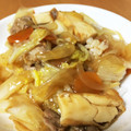 さぁひこうき♪'s cooksnap of when they made 厚揚げと豚こまの★うま煮あんかけ★ご飯.