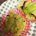 kazupipi's cooksnap of when they made キャベツのゆかり和え.