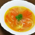 myとんすけ's cooksnap of when they made にんじんと玉ねぎの千切り野菜スープ.