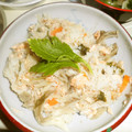 白いぐれーぷ's cooksnap of when they made 包丁いらず驚き新旨♡鮭と？の炊き込みご飯.