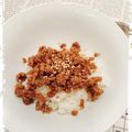 accＭＡＸ's cooksnap of when they made 簡単常備！甘辛ごま肉そぼろ。お弁当にも。.
