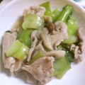 のえもゆ's cooksnap of when they made 豚コマとチンゲン菜の中華炒め.