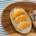  milkchoco's cooksnap of when they made ✿クリチみかんトースト✿.