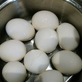 かぴーな's cooksnap of when they made ✿子どもも作れる♪簡単☆ゆで卵✿.