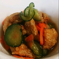 ねねしばこ's cooksnap of when they made 簡単♪鶏皮と胡瓜の酢の物.