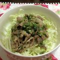 みけみぞ's cooksnap of when they made ☺節約レシピ♪豚こまで簡単ネギ塩豚丼☺.