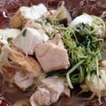 光る星☆'s cooksnap of when they made 鶏むね肉と豆苗のピリ辛炒め.