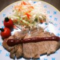 あきにゃんだ's cooksnap of when they made 簡単　和風ポークソテー.