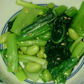 きょんこ87's cooksnap of when they made 小松菜と枝豆のお浸し.