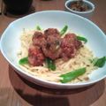 akamatka's cooksnap of when they made 豚こま団子のネギソースがけ*.