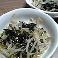gemini67's cooksnap of when they made もやしとワカメのぽん酢和え.