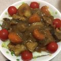 ちょこきち。's cooksnap of when they made サラダカレー丼.