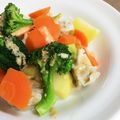 ぱんだ170071's cooksnap of when they made 簡単アレンジ♪シューマイの温野菜サラダ.