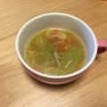 ♡りっくんママ♡'s cooksnap of when they made ネギとキャベツとキノコの健康中華スープ.