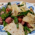 aaaayama's cooksnap of when they made じゃが芋ベーコンとニンニクの芽の炒め物.